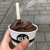 Dark chocolate with cherry at Eis Greissler in Salzburg
