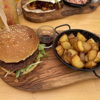 Vegan burger  at Peperoncino in Sibenik