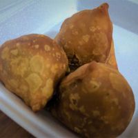 Vegetable Samosas at Food Belly in Corsicana