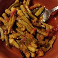 Okra at Meropi in Sifnos