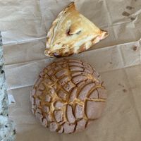 Empenada (guava) and Pan Dulce (chocolate) at Toluca Bakery and Cafe in Los Angeles