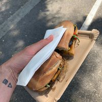 vegan homemade panini (10.-) at Hasard in Biel