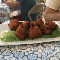 Chickpea balls  at Klimatis Tavern in Kefalonia