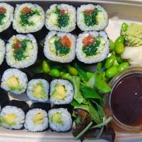 Vegan sushi at BALTS in Riga