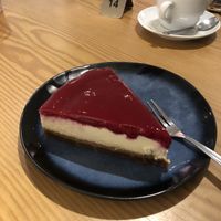 The raspberry cheesecake ❤️‍🔥 at Lucifer Lives in Brussels