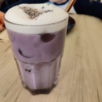 Boisson froide avoine lavande at Lucifer Lives in Brussels