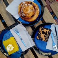 A fine selection of tasty cakes. at Lucifer Lives in Brussels