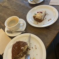 Marble cake. Gingerbread cheesecake    at Lucifer Lives in Brussels