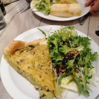 Quiche poireaux oignons at Lucifer Lives in Brussels
