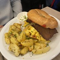 The brunch bagel  at Lucifer Lives in Brussels