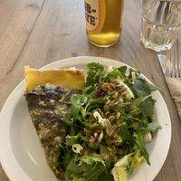 Spinach & Feta Quiche with Salat   at Lucifer Lives in Brussels