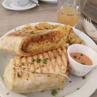 breakfast burrito at Lucifer Lives in Brussels