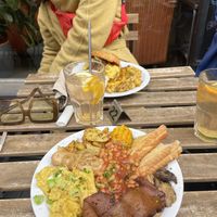 English breakfast brunch  at Lucifer Lives in Brussels