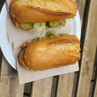 Sandwich. Not sur what it was 😉 at Lucifer Lives in Brussels