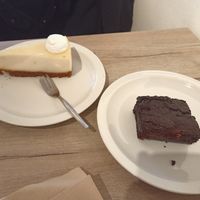 Lime cheesecake and THE BEST berries brownies at Lucifer Lives in Brussels