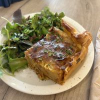 Quiche with baconn  at Lucifer Lives in Brussels