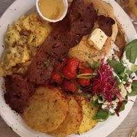 American breakfast brunch at Lucifer Lives in Brussels