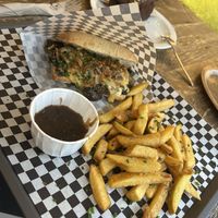 Vegan Philly cheesesteak  #Veganuary at Lucifer Lives in Brussels