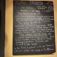 Brunch menu March 9th  at Lucifer Lives in Brussels