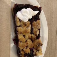 Blueberry crumble  at Lucifer Lives in Brussels