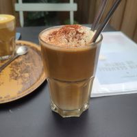Vanilla coffee float (7€) at Lucifer Lives in Brussels