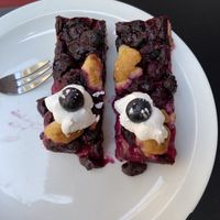 Blueberry bars  at Lucifer Lives in Brussels