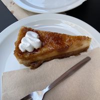 Crème brûlée cheesecake (amazing)  at Lucifer Lives in Brussels