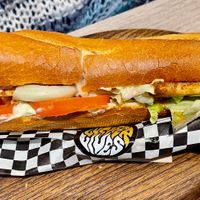 BLT (Bacon made with tofu, lettuce, mayo, tomato, red onions) € 8.5 (January 2026) at Lucifer Lives in Brussels