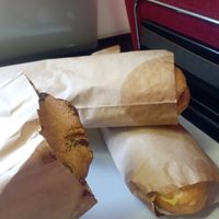 Sandwiches and cookie at Lucifer Lives in Brussels