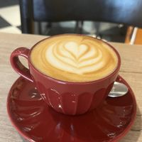 Cappuccino with oat milk  at Lucifer Lives in Brussels