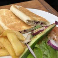 Cheese and onion panini   at The Greenwood Tree in Lyndhurst
