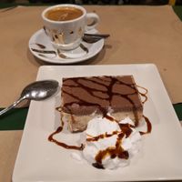 Chestnut & chocolate tart at Saudade in Pontevedra