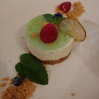 Vegan mojito cheesecake at Monte Baldo in Limone Sul Garda