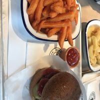 Vegan burger   at Food Lounge Bergedorf in Hamburg