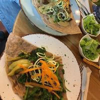 2 vegan gallettes, recommended! at Beb & Bene in Freiburg