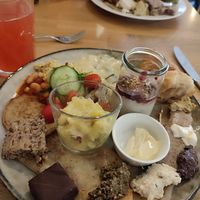 The plate was too small... ;) at Beb & Bene in Freiburg