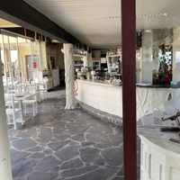 Inside  at B-Side Cafe in Fuerteventura