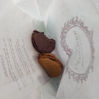 Already tasted before taking the picture, they were really good! at Ladurée - Quai des Bergues in Geneva
