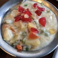 Navrathan curry veganised  at Raj Restaurant - Biopolis in Central Singapore