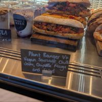 Vegan breakfast sandwich at Gordon St Coffee in Edinburgh