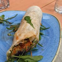 Veggie wrap, you get 2 of these at Circolo in Rovinj