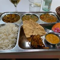 Yummy vegan thali at Tulsi in Barcelona