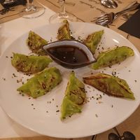 Gyozas de verduras at Tulsi in Barcelona