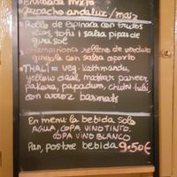 Menu del día at Tulsi in Barcelona