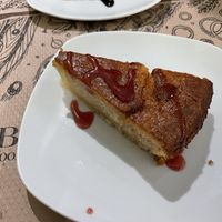 Lunch menu dessert (Lemon cake)  at Tulsi in Barcelona