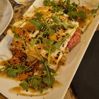 Tofu with roasted peppers at Tulsi in Barcelona