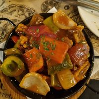 Seitan chilli at Tulsi in Barcelona