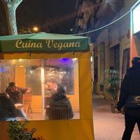 Outside  #Veganuary at Tulsi in Barcelona