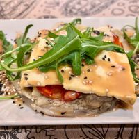 Roasted Peppers with Tofu at Tulsi in Barcelona