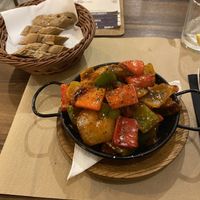 Chilli seitan   at Tulsi in Barcelona